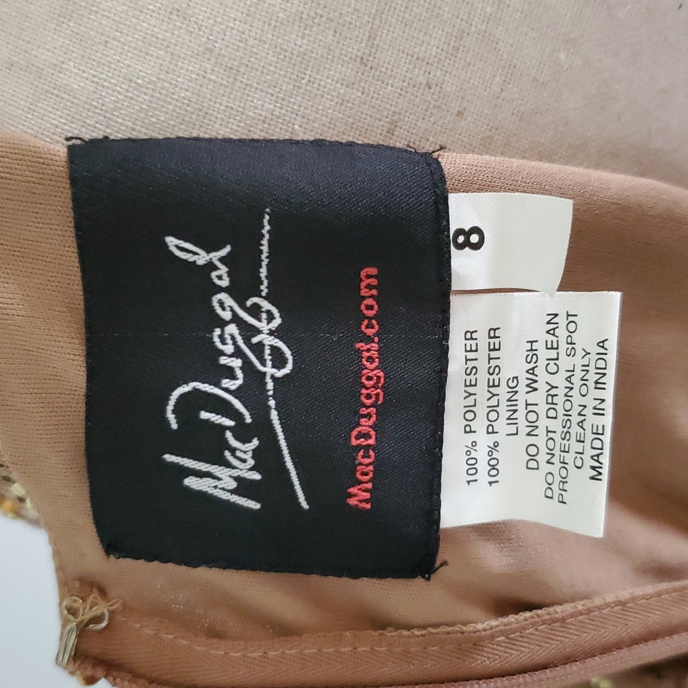 MacDuggal bronze Sequin gown Size 8 and 6 available new with tags - Picture 10 of 14